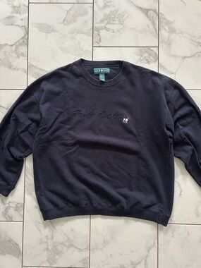 Vintage 90’s Big Dogs Dark Navy Embroidered Crewneck Sweatshirt